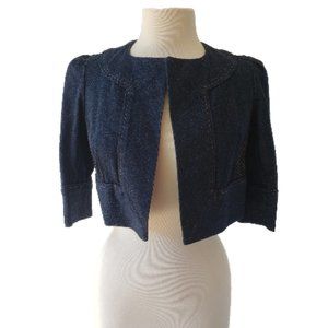 Diane Von Furstenberg 'Remo' Cropped Denim Jacket